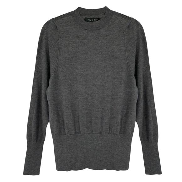 RAG & BONE Sydney Turtleneck in Charcoal S - Picture 1 of 10